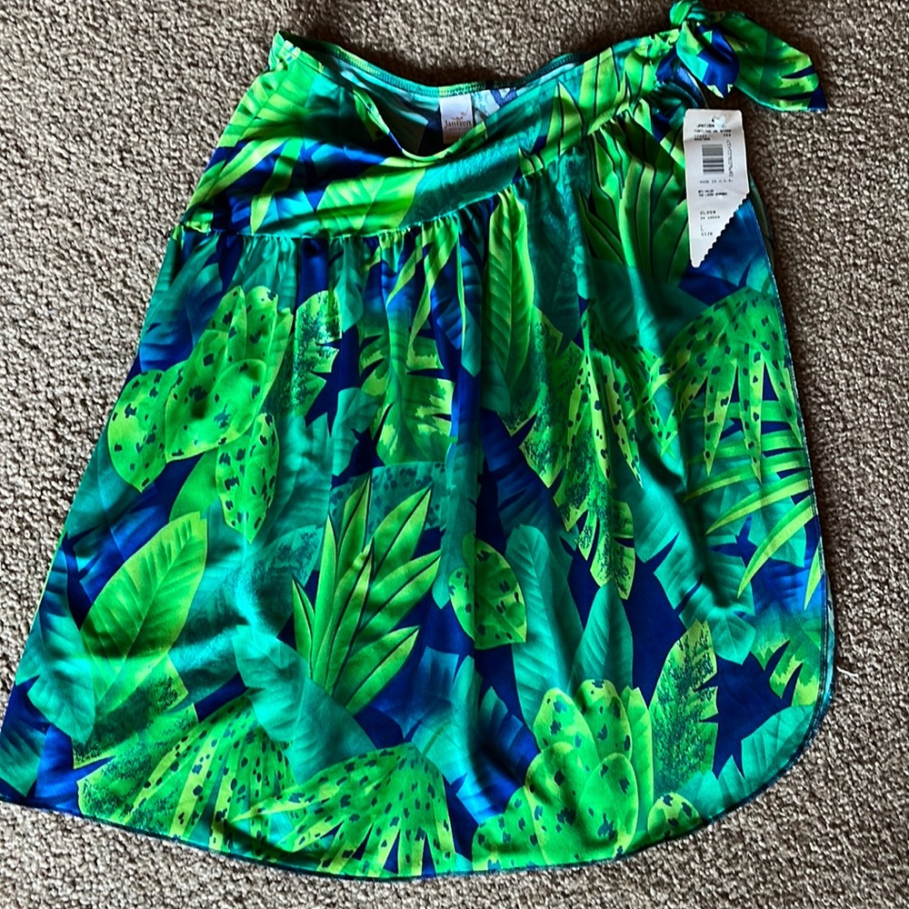 Vintage Jantzen Skirt/Sarong Swimsuit Coverup Made in USA NWT Size L